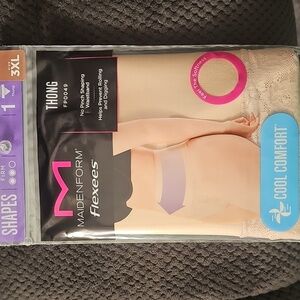 Maidenform Flexees Shaper Thong - Nude/Transparent
